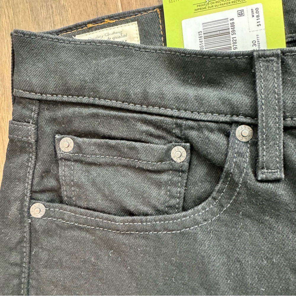 NWT! Men’s Levi's 514 Straight Black Jeans 32/30 - Picture 6 of 16